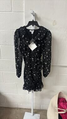 NWT Spring & Mercer Size XS Floral Dress ruffle short printed
